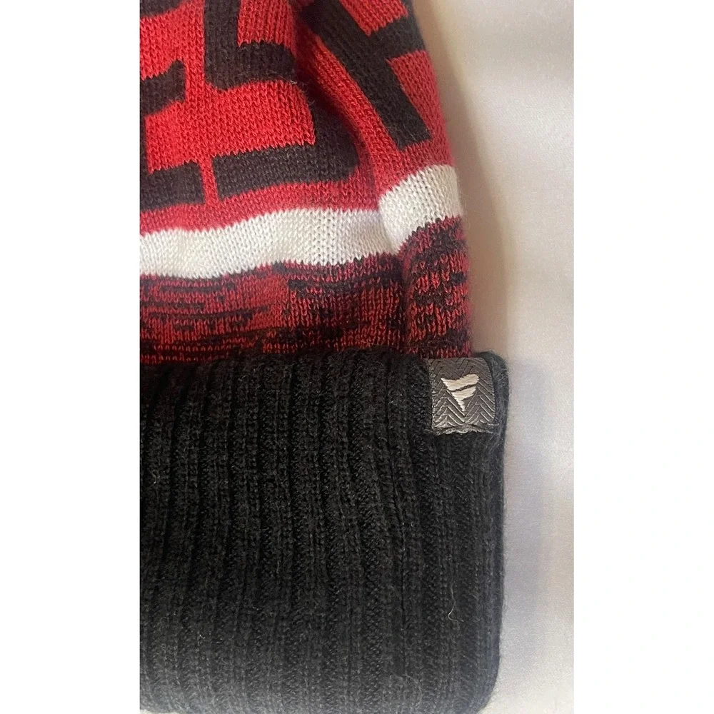 Arizonia Coyote Fanatics Pro NHL Cuffed Beanie Red Black White Knit Hat Adult OS
